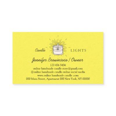 Yellow Elegant Soy Handmade Candle