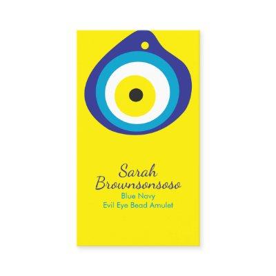 Yellow Evil Eye Bead Amulet