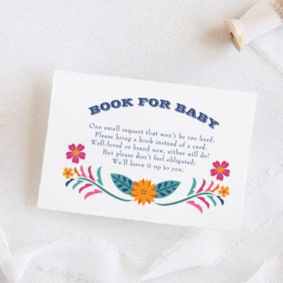 Yellow Fiesta Baby Shower Book Request Card