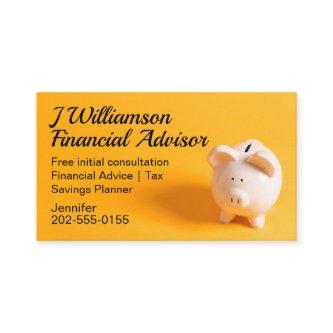 Yellow Financial Advisor Savings Accountant