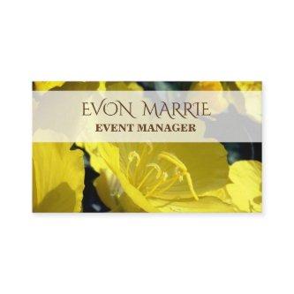 Yellow Flowers Photo, Summertime Busines Card