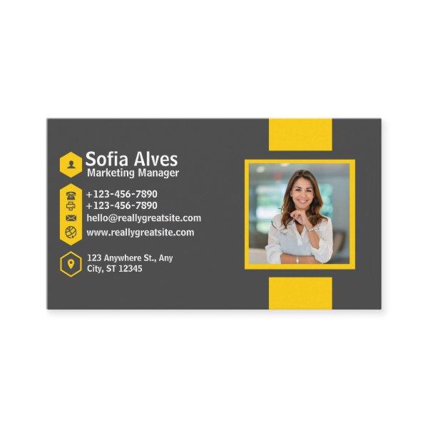 Yellow Grey Photo Modern Minimalist Professional