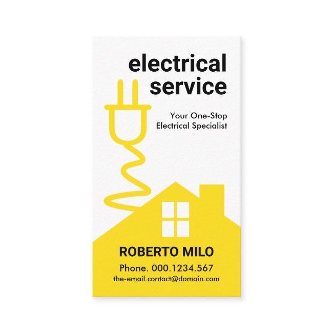 Yellow Home Electric Power Extension Wiring