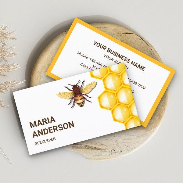 Yellow Honeycomb Beehive Honey Bee Beekeeper