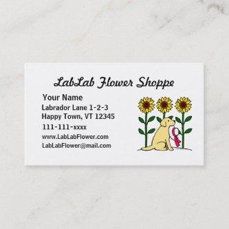 Yellow Labrador Flower Business