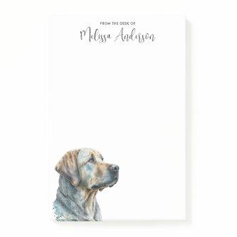 Yellow Labrador Retriever Personalized Dog Lover Post-it Notes