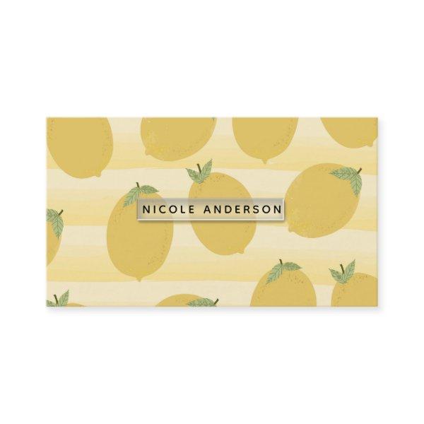 Yellow Lemons Summer Fruit Watercolor Fun Bright