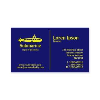 Yellow Middle Rule - Submarine - Dark Blue