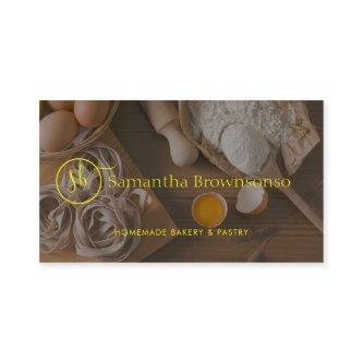 Yellow Minimal Custom Photo Egg Bread Bakery