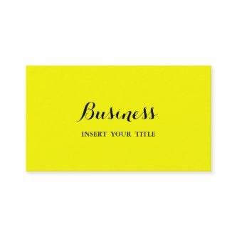 Yellow Minimalist Modern Elegant Calligraphic