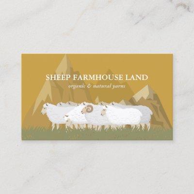 Yellow Nature Mountain Farm sheep