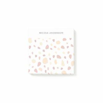Yellow Orange Terracotta Personalised Post-it Notes