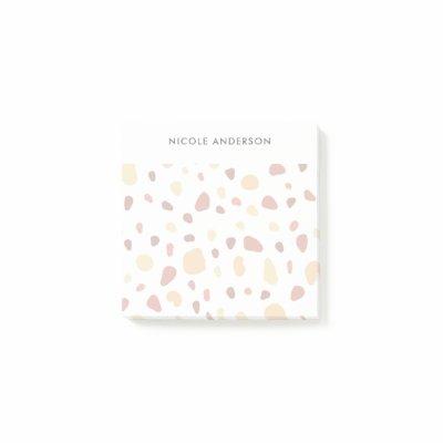 Yellow Orange Terracotta Personalised Post-it Notes