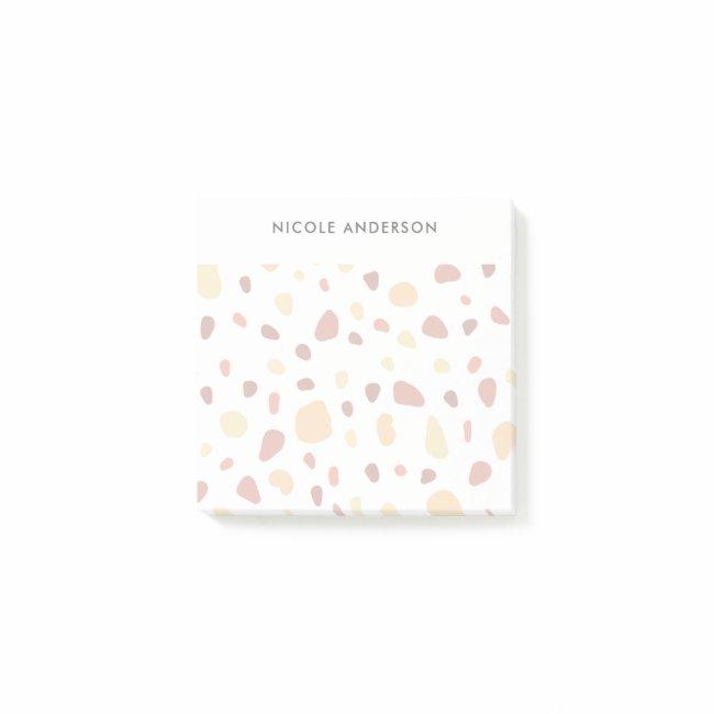 Yellow Orange Terracotta Personalised Post-it Notes
