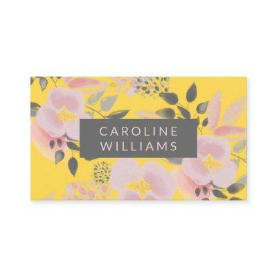 Yellow Pink and Gray Floral Trend Setter