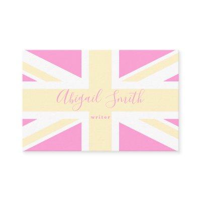 Yellow & Pink UK Flag / Union Jack | Personalised