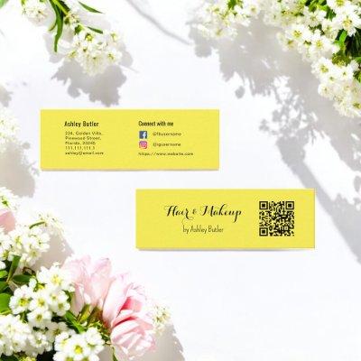 Yellow QR Code Beauty Makeup Artist  Mini