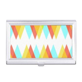 Yellow, red and cadet blue triangles  case
