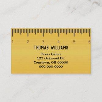 yellow ruler for carpet business