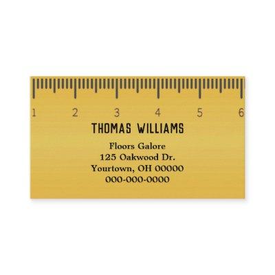 yellow ruler for carpet business