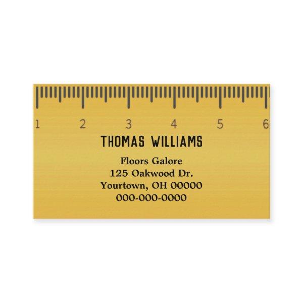yellow ruler for carpet business