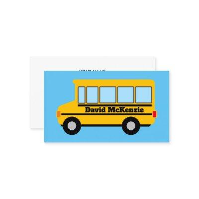 Yellow school bus driver  template