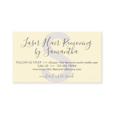 Yellow Soft Laser Hair Removal Aftercare