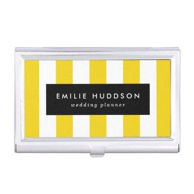 Yellow Stripes, White Stripes, Striped Pattern  Case