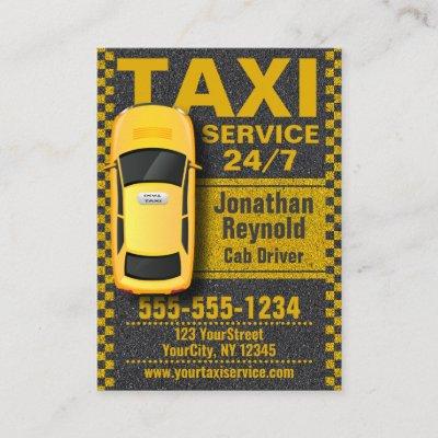 Yellow Taxi Service Cab Driver