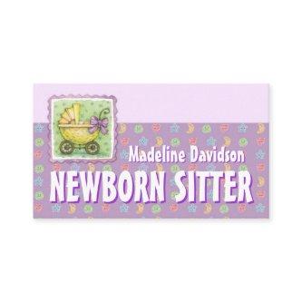 Yellow Trolley Newborn Babysitting Purple