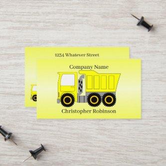 Yellow Truck Design Calling Card