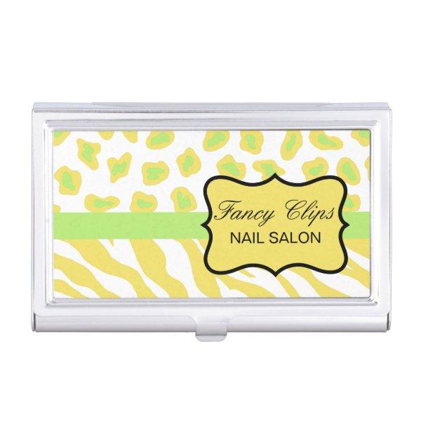 Yellow White and Green Zebra Leopard Skin  Case