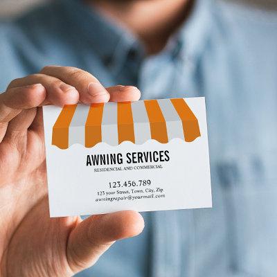 Yellow White Awning Services Cleaning Professional