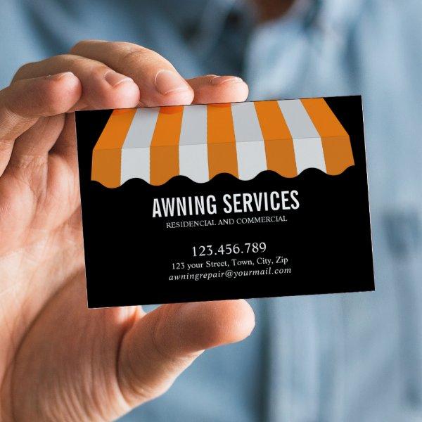Yellow White Awning Services Cleaning Professional