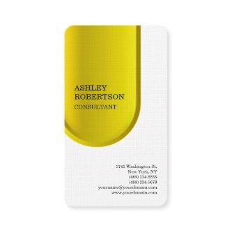 Yellow White Modern Professional Trendy Minimalist