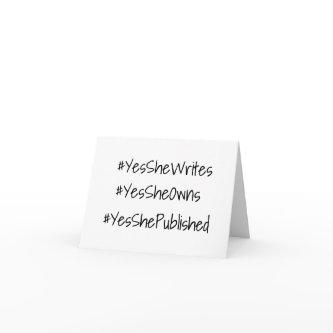 Yes She Can Business Gratitude Card