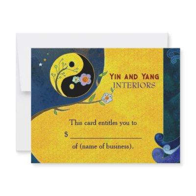 Yin n Yang Business Gift Certificates