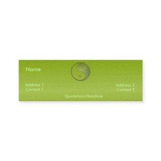 Yin Yang in Green Sandstone Profile Card