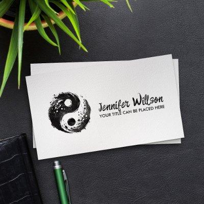 Yin Yang Symbol - Abstract ink flow