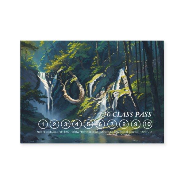 YOGA Hidden Text Meditation Instructor Class Pass Appointment Card