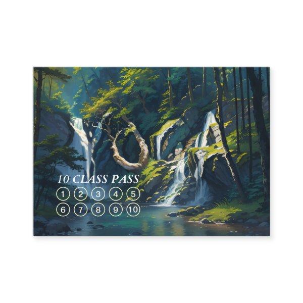 YOGA Hidden Text Meditation Instructor Class Pass Appointment Card