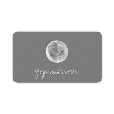 Yoga Instructor Abstract Sphere Gray