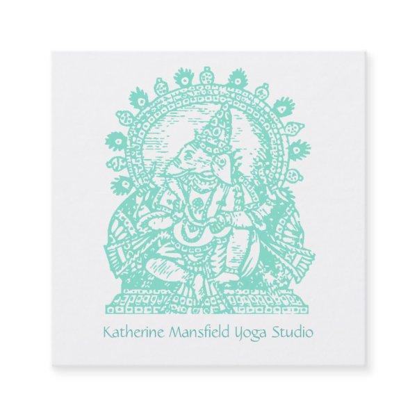 Yoga Instructor Ganesh Sitting Figure Square