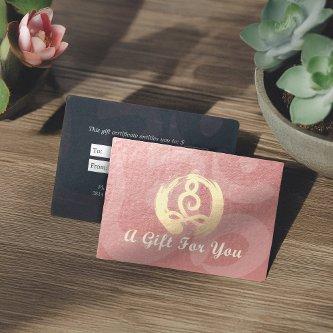 YOGA Instructor Gift Certificate Meditation Zen OM