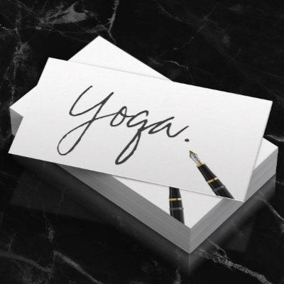 Yoga instructor Handwritten Script Elegant