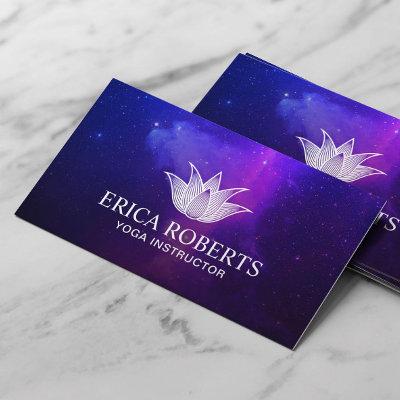 Yoga Instructor Lotus Flower Elegant Galaxy