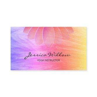 Yoga Instructor Lotus Flower Rainbow