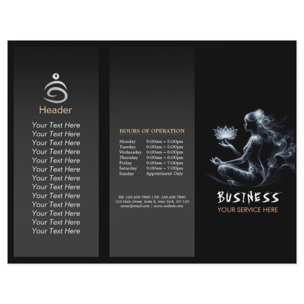 Yoga Instructor Lotus Meditation Pose Glowing Mist