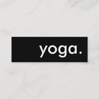 yoga. loyalty punch card