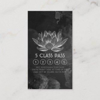 Yoga Meditation Instructor Class Pass Loyalty Card